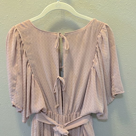 Boutique Storia Dusty Rose Midi Dress Boho Style Women’s Size Medium - Picture 9 of 11